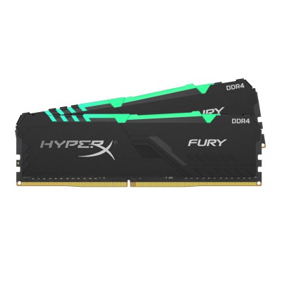 32 GB (2x16GB) DDR4-3200 Kingston HyperX FURY RGB Black CL16