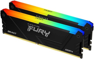 32 GB (2x16GB) DDR4-3200 Kingston FURY Beast RGB CL16 - Svart