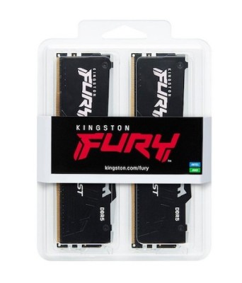 64 GB (2x32GB) DDR5-4800 Kingston FURY Beast Black RGB CL38, XMP - Svart#2