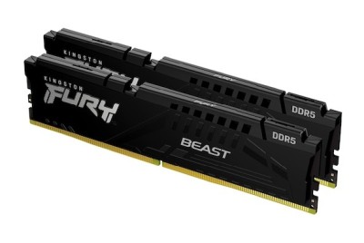 32 GB (2x16GB) DDR5-5600 Kingston FURY Beast Black CL36, AMD EXPO - Svart
