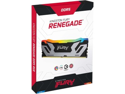 48 GB (2x24GB) DDR5-8400 Kingston CUDIMM FURY Renegade RGB CL40, XMP - Svart/Silver#2