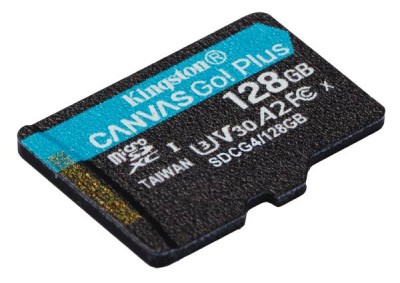 Secure Digital SDXC 128 GB Kingston Canvas Go! Plus Gen4, 200 MB/sek läs, Class 10, UHS-I U3, V30, A2#2