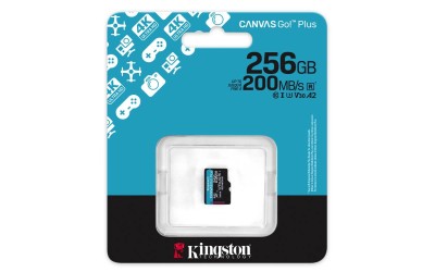 Micro Secure Digital SDXC 256 GB Kingston Canvas Go! Plus Gen4, 200/160 MB/sek, Class 10, UHS-I U3, V30, A2#3