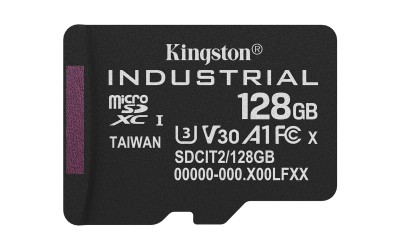 Micro Secure Digital SDXC 128 GB Kingston Industrial pSLC, 100/80 MB/sek, Class 10, UHS-I U3, V30, A1#1