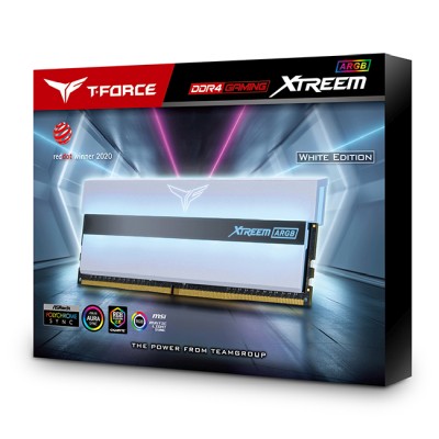 16 GB (2x8GB) DDR4-4000 Team T-Force Xtreem ARGB White CL18 - Vit#5