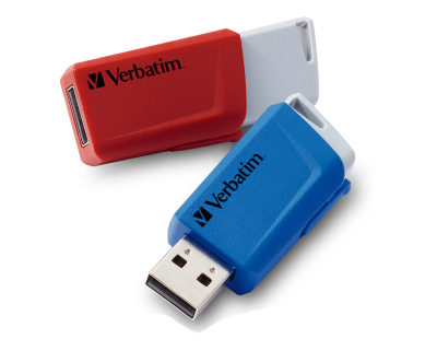 32 GB Verbatim Store N Click USB 3.0, 2-pack Röd/Blå#1
