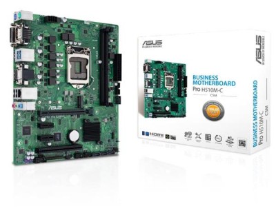 Asus PRO H510M-C/CSM, Intel LGA1200, H410, PCI Express, MicroATX, 2xDDR4, M.2 + SATA3, VGA/DVI/HDMI/DP, USB 3.2, 7.1 audio, COM-port, GigaLAN