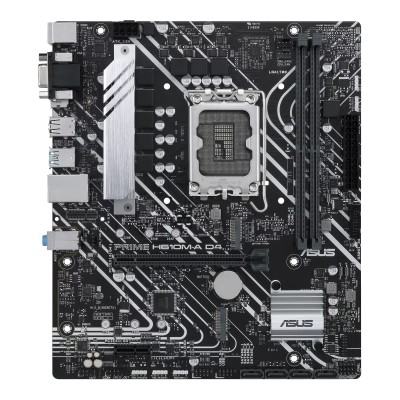 Asus Prime H610M-A D4-CSM, Intel LGA1700, PCI Express, MicroATX, 2xDDR4, M.2 + SATA3, VGA/HDMI/DP, USB 3.2, GigaLAN, Aura Sync RGB