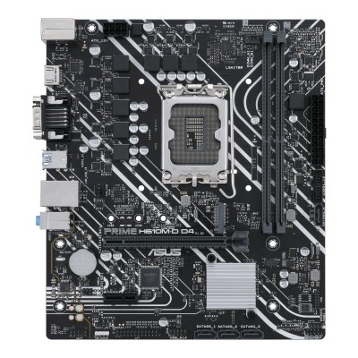 Asus Prime H610M-D D4, Intel LGA1700, PCI Express, MicroATX, 2xDDR4, M.2 + SATA3, VGA/HDMI, USB 3.2, GigaLAN, COM-port