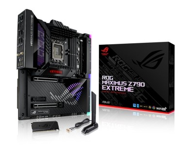 Asus ROG MAXIMUS Z790 EXTREME, Intel LGA1700, 2xPCI Express, EATX, 4xDDR5, 5xM.2 + SATA3 RAID, HDMI/2xTB4, USB-C, SupremeFX audio, 2,5Gbe+10Gbe LAN, WiFi 6E, Bluetooth, Aura Sync RGB, OLED display#1