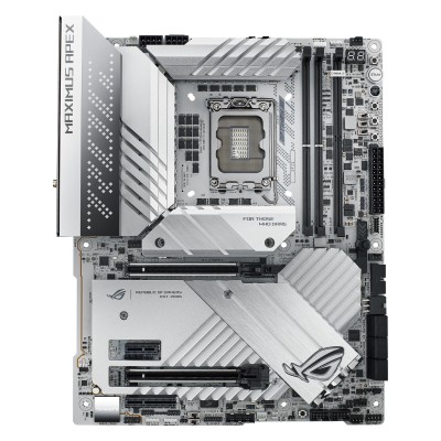 Asus ROG MAXIMUS Z790 APEX, Intel LGA1700, 3xPCI Express, ATX, 4xDDR5, 5xM.2 + SATA3 RAID, USB-C, SupremeFX 7.1-audio, 2.5Gbe LAN, WiFi 6E, Bluetooth, Aura Sync RGB