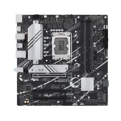 Asus Prime B760M-A D4, Intel LGA1700, 2xPCI Express, MicroATX, 4xDDR4, 2xM.2 + SATA3 RAID, 2xHDMI/DP, USB-C, 2.5Gbe LAN, Aura Sync RGB