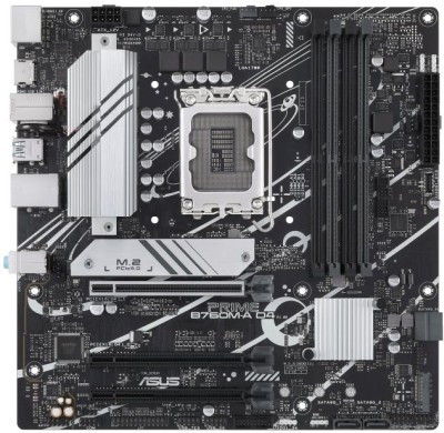 Asus Prime B760M-A-D4-CSM, Intel LGA1700, 2xPCI Express, MicroATX, 4xDDR4, 2xM.2 + SATA3 RAID, 2xHDMI/DP, USB-C, 2.5Gbe LAN, Aura Sync RGB