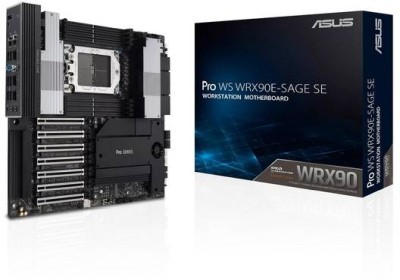 Asus PRO WS WRX90E-SAGE SE, AMD Socket sTR5, ATX, 8xDDR5, 7xPCI Express, 4xM.2 + SATA3 RAID, VGA, USB-C, 2x10GbE LAN