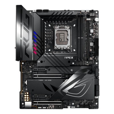 Asus ROG MAXIMUS Z790 APEX ENCORE, Intel LGA1700, 3xPCI Express, ATX, 4xDDR5, 5xM.2 + SATA3 RAID, USB-C, SupremeFX 7.1-audio, 2.5Gbe LAN, WiFi 7, Bluetooth 5.4, Aura Sync RGB