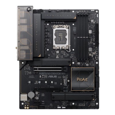 Asus ProArt B760-CREATOR WIFI, Intel LGA1700, 2xPCI Express, ATX, 4xDDR5, 3xM.2 + SATA3 RAID, HDMI/DP, USB-C, 2.5Gbe LAN+GigaLAN, WiFi 6, Bluetooth 5.2, Aura Sync RGB