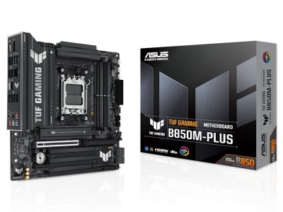Asus TUF GAMING B850M-PLUS, AMD AM5, MicroATX, 4xDDR5, 2xPCI Express, 3xM.2 + SATA3 RAID, HDMI/DP, USB-C, 2.5Gbe LAN, Aura Sync RGB#1
