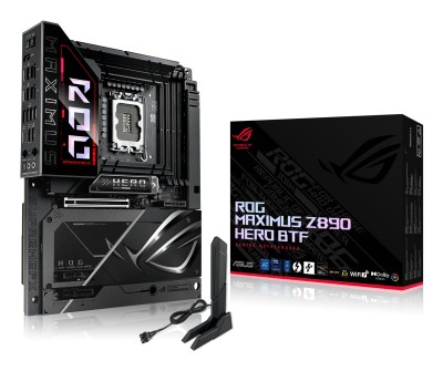 Asus ROG MAXIMUS Z890 HERO BTF, Intel LGA1851, 2xPCI Express, ATX, 4xDDR5, 6xM.2 + SATA3 RAID, HDMI/2xTB4, USB-C, SupremeFX audio, 5GbE+2.5Gbe LAN, WiFi 7, Bluetooth 5.4, Aura Sync RGB#1