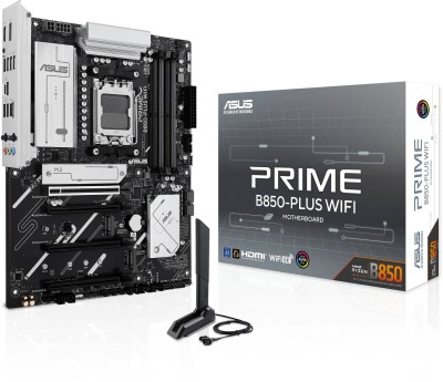 Asus PRIME B850-PLUS WIFI, AMD AM5, ATX, 4xDDR5, 5xPCI Express, 3xM.2 + SATA3 RAID, HDMI/DP, USB-C, 2.5Gbe LAN, WiFi 6E, Bluetooth 5.3, Aura Sync RGB#1