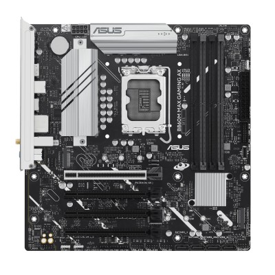 Asus B860M MAX GAMING AX, Intel LGA1851, MicroATX, 4xDDR5, 4xPCI Express, 3xM.2 + SATA3 RAID, DP/USB-C, 2.5Gbe LAN, WiFi 6, Bluetooth 5.4, Aura Sync RGB#2
