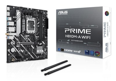 Asus PRIME H810M-A WIFI, Intel LGA1851, MicroATX, 2xDDR5, PCI Express, 2xM.2 + SATA3, HDMI/DP, GigaLAN, WiFi 7, Bluetooth 5.4, Aura Sync RGB#1