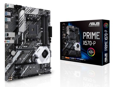 Asus Prime X570-P, AMD Socket AM4, X570, ATX, 2xPCIe 4.0, CFX, 2xM.2, USB 3.2, Aura Sync RGB