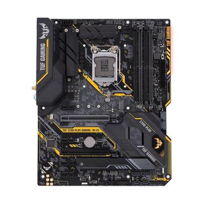 Asus TUF Z390-Plus Gaming (Wi-Fi), Intel LGA1151, Z390, 2xPCI Express, CrossFireX, ATX, DDR4, 2xM.2 + SATA3 RAID, DVI/HDMI, USB-C, 7.1 audio, GigaLAN, WiFi 5, Bluetooth, Aura Sync#2