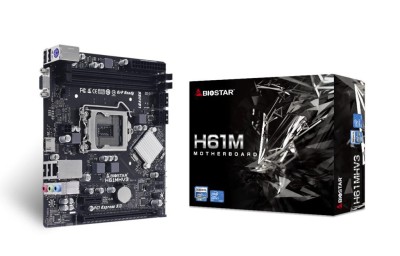 Biostar H61MHV3, Intel LGA1155, PCI Express, MicroATX, 2xDDR3, VGA/HDMI, SATA3, GigaLAN
