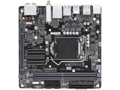 Gigabyte B360N WIFI, Intel LGA1151, B360, PCI Express, Mini-ITX, 2xDDR4, M.2 + SATA3, 2xHDMI, USB 3.1, 7.1 audio, 2xGigaLAN, WiFi 5, RGB Fusion#2