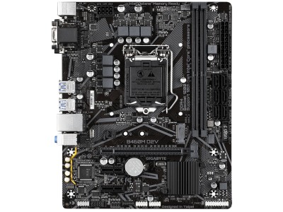 Gigabyte B460M D2V, Intel LGA1200, B460, PCI Express, MicroATX, 2xDDR4, M.2 + SATA3 RAID, VGA/DVI, USB 3.2, 7.1 audio, GigaLAN#2