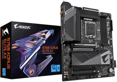 Gigabyte B760 AORUS ELITE AX DDR5, Intel LGA1700, 2xPCI Express, ATX, 4xDDR5, 3xM.2 + SATA3 RAID, HDMI/DP, USB-C, 2.5Gbe LAN, WiFi 6E, Bluetooth 5.3, RGB Fusion