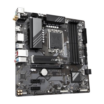 Gigabyte B760M DS3H AX, Intel LGA1700, PCI Express, MicroATX, 4xDDR5, 2xM.2 + SATA3 RAID, HDMI/2xDP, USB-C, 2.5Gbe LAN, WiFi 6E, Bluetooth 5.2