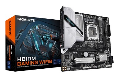 Gigabyte H810M GAMING WIFI6, Intel LGA1851, MicroATX, 2xDDR5, PCI Express, M.2 + SATA3, HDMI/DP, 2.5GbE LAN, WiFi 6, Bluetooth 5.3, RGB Fusion#1