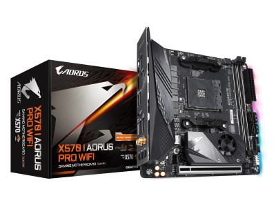 Gigabyte X570 AORUS PRO WIFI, AMD Socket AM4, X570, Mini-ITX, 1xPCIe 4.0, SLI/CFX, 2xDDR4, 2xM.2 + SATA3 RAID, HDMI/DP, USB-C, GigaLAN, WiFi 6, Bluetooth, RGB Fusion 2.0#1