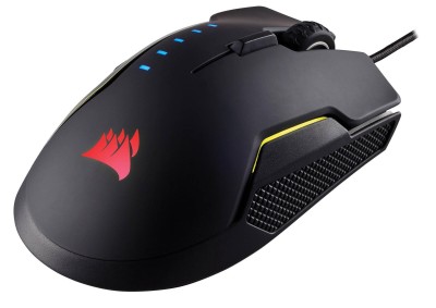 Corsair Gaming GLAIVE, RGB LED, 16000 dpi - Svart