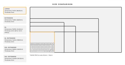 Glorious Stitch Cloth Mousepad L, 330x280 mm - Vit#4