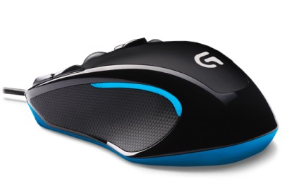 Logitech G300s Gaming Mouse, 2500 dpi, 7 färgs-LED, USB - Svart
