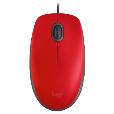 Logitech M110 Silent, 1000 dpi - Röd