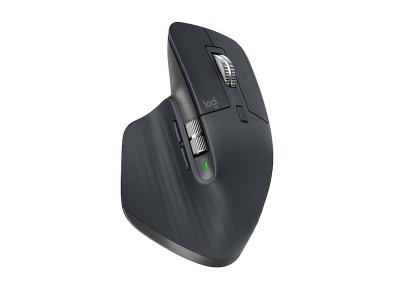 Logitech MX Master 3S Performance Wireless Mouse, RF/Bluetooth, 8000 dpi - Svart/Grå#3