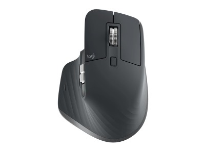 Logitech MX Master 3S Performance Wireless Mouse, RF/Bluetooth, 8000 dpi - Svart/Grå#5