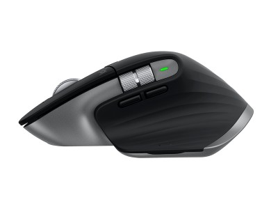 Logitech MX Master 3S Performance Wireless Mouse for Mac, Bluetooth, 8000 dpi - Svart/Silver#3