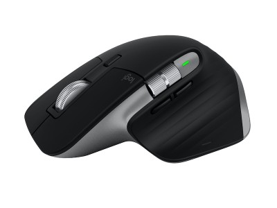 Logitech MX Master 3S Performance Wireless Mouse for Mac, Bluetooth, 8000 dpi - Svart/Silver#4