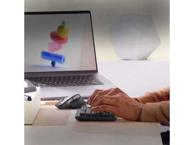 Logitech MX Master 3S Performance Wireless Mouse for Mac, Bluetooth, 8000 dpi - Svart/Silver#8