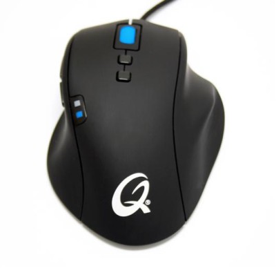 QPAD 5K Gaming Laser Mouse, 5040 dpi, USB - Svart