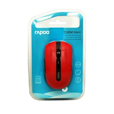 RAPOO 7200M Multi-Mode Optisk, RF/Bluetooth - Röd#5
