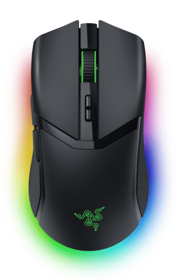 Razer Cobra Pro, 30000 dpi, Chroma RGB, Razer HyperSpeed Wireless/USB - Svart
