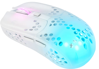 Xtrfy MZ1W RGB Wireless White, 19000 dpi - Vit/Transparent