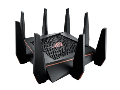 Trådlös router Asus ROG Rapture GT-AC5300 Tri-Band Wireless AC5300 med 8-port Gigabit switch, 2xUSB med 3G/4G-stöd