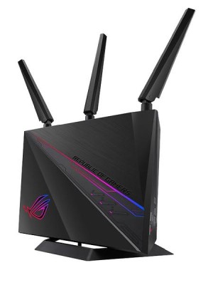Trådlös router Asus ROG Rapture GT-AC2900 Dual Band Wireless AC2900 med 4-port Gigabit switch, 2xUSB med 3G/4G-stöd, Aura RGB Lightning