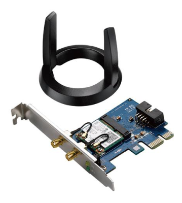 Nätverkskort Asus PCE-AC55BT Wireless AC1200 Dual Band + Bluetooth 4.0, PCI-E